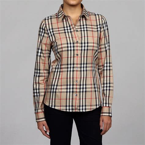 burberry women's tank top|burberry plaid shirt women's.